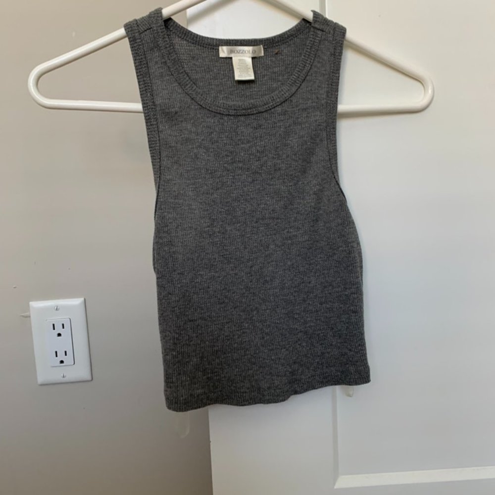 Grey crop top
